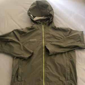 Simms Hooded Rain Jacket LIKE NEW